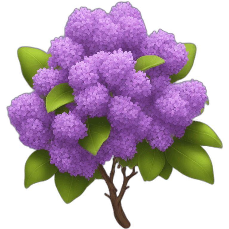 lilac bush 4k emoji