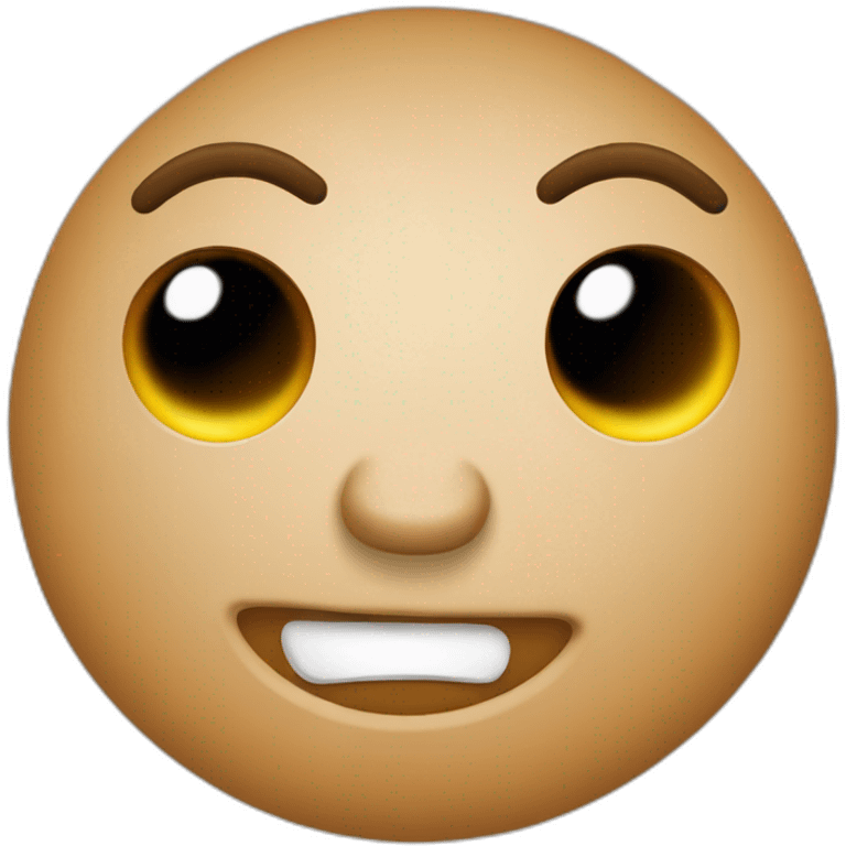 Un emoji que est un mélange de 💩 et de 🤨 emoji