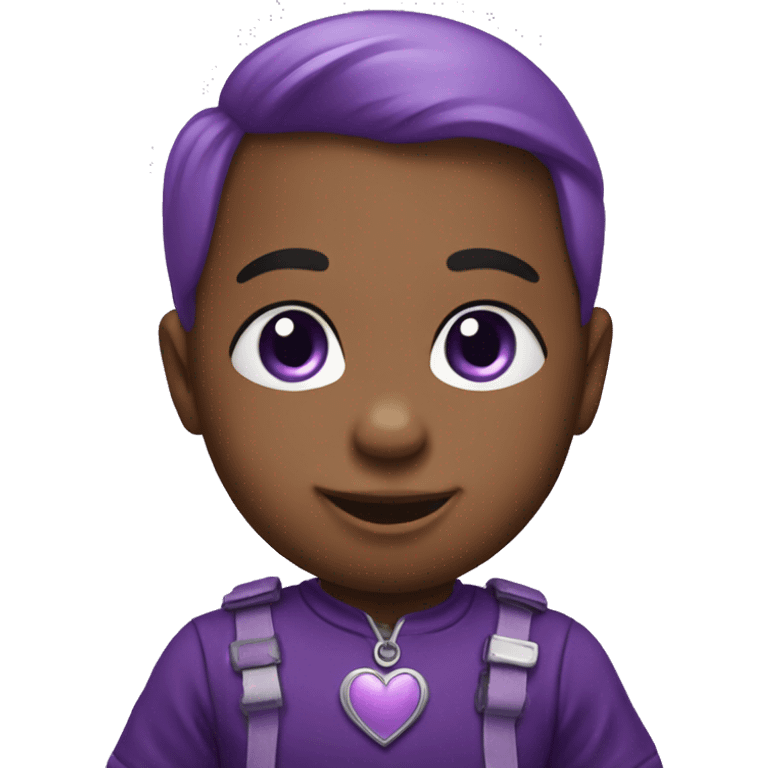 Baby purple heart emoji