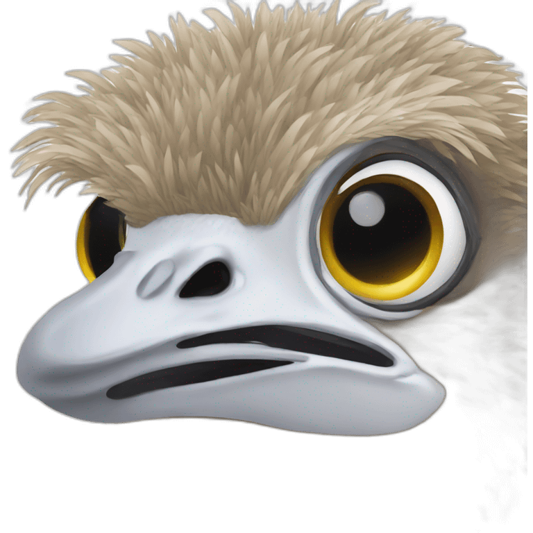 Ostrich emoji