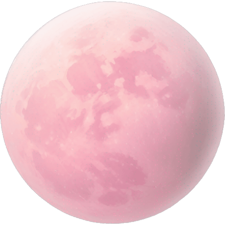 pastel pink moon emoji