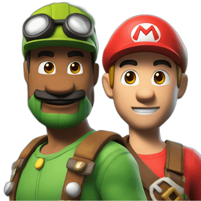 Fornite et mario emoji