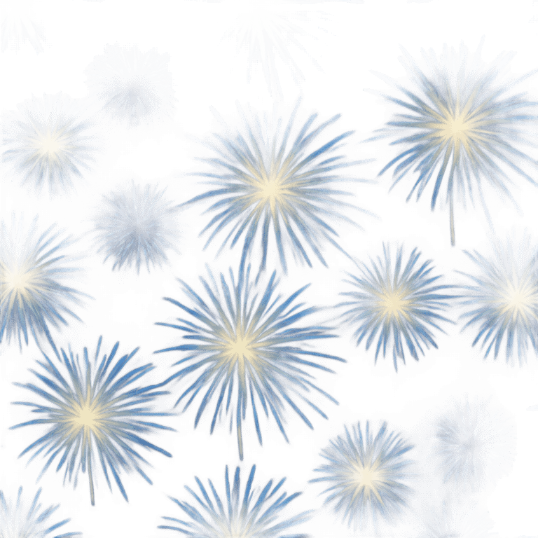 Blue fireworks  emoji