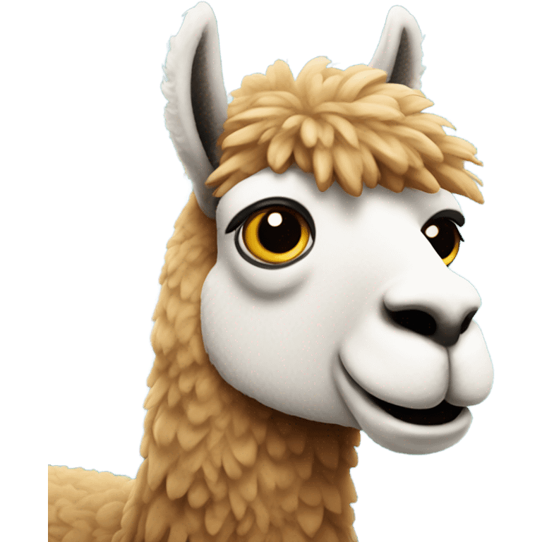 Llama with goatee  emoji