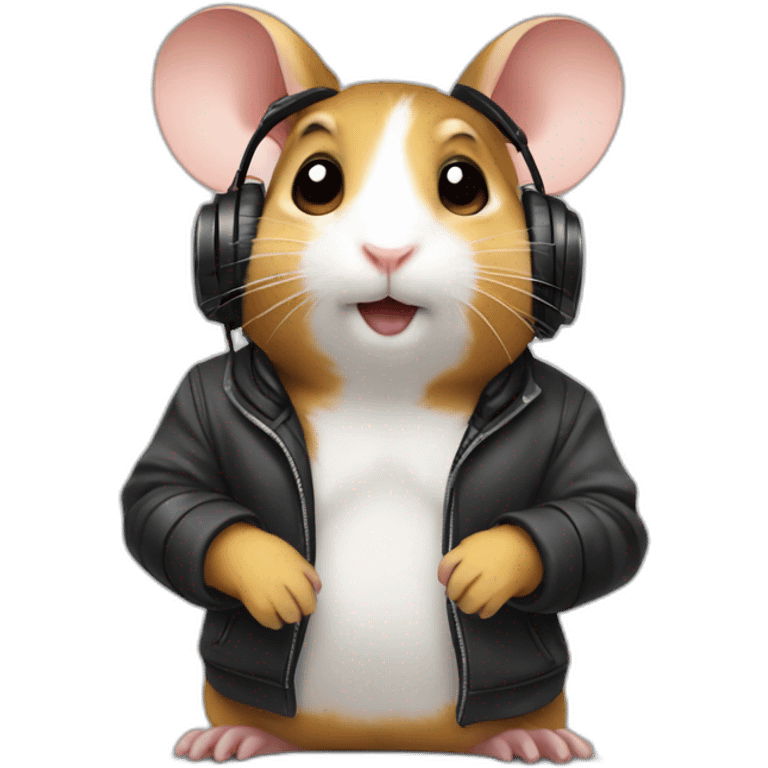 Ein dj hamster emoji