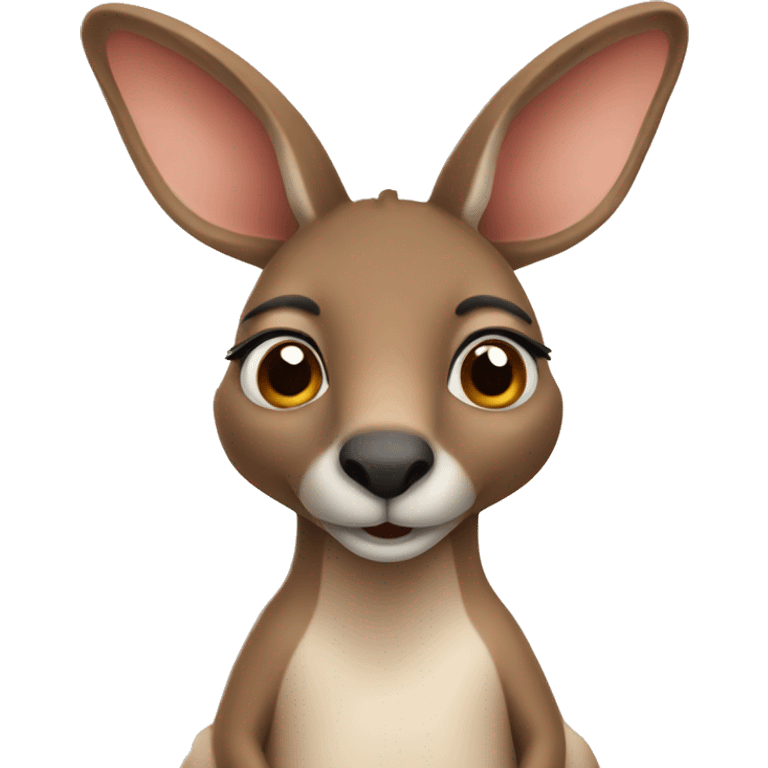 Cute kangaroo  emoji