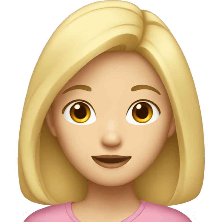 Asian girl with blonde hair emoji