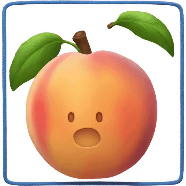 peach on a trampoline  emoji