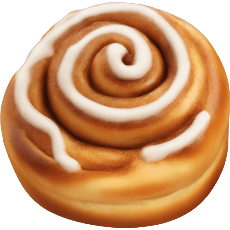 cinnamon bun that looks appetising  emoji