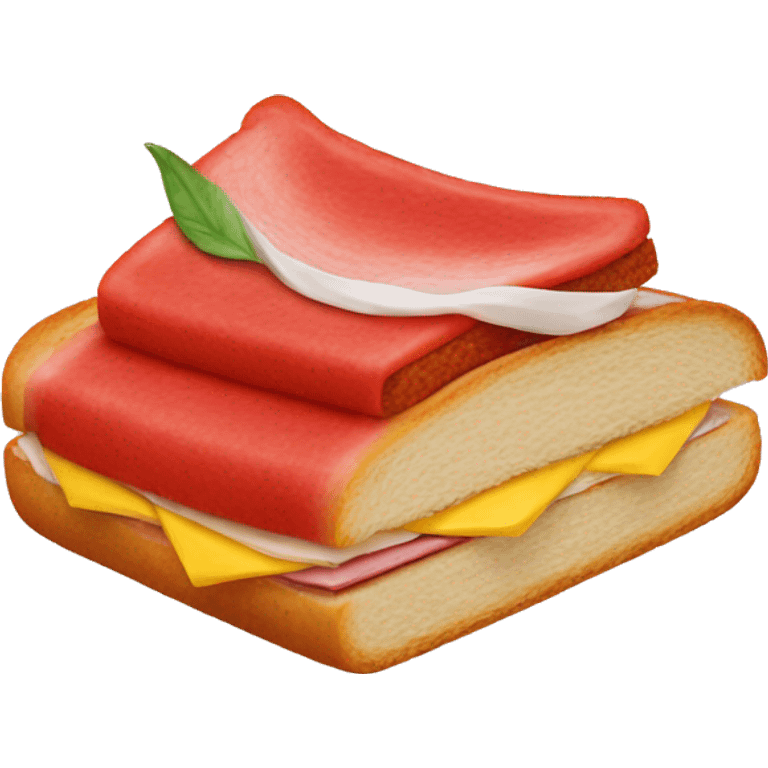 red sandwich emoji