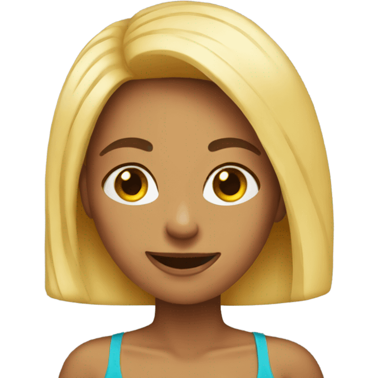 A women wearing a bikini emoji