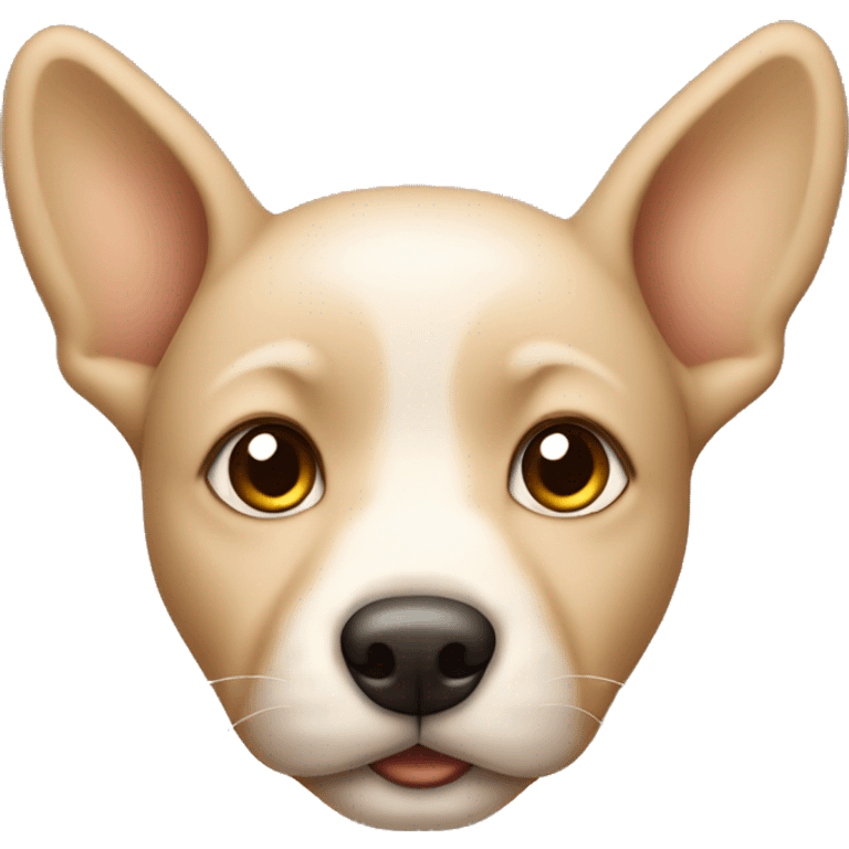 beige puppy with beige ears emoji