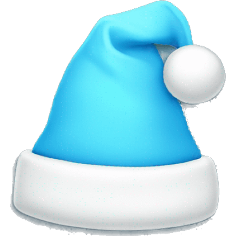 Light blue Santa hat emoji