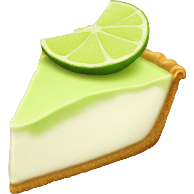 Key lime pie slice emoji