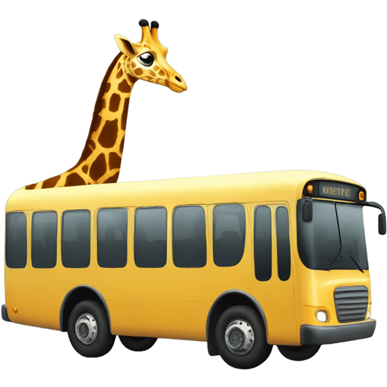 Giraffe bus emoji