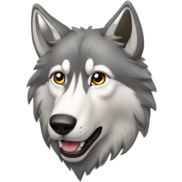 Loup sur ours emoji