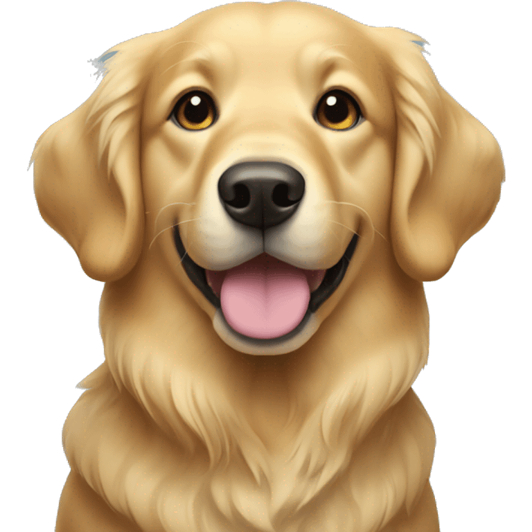 Holiday golden retriever  emoji