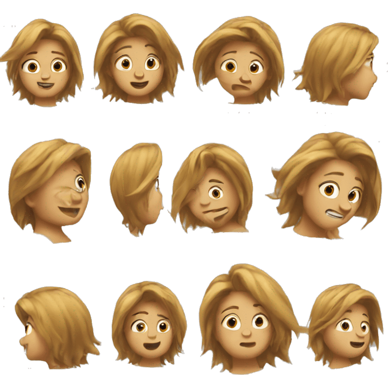 Hair flip emoji