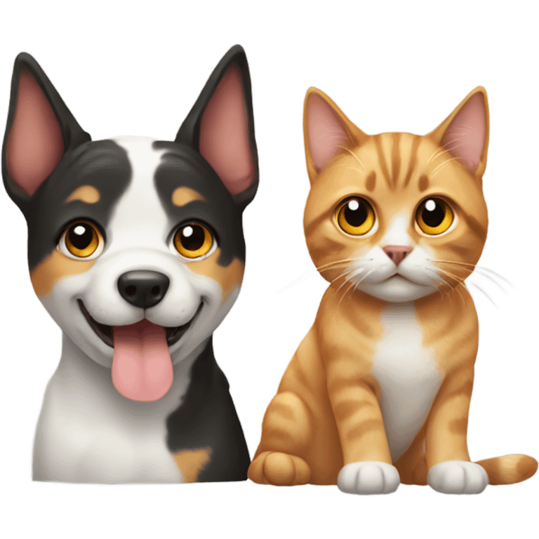 Dog and cat emoji