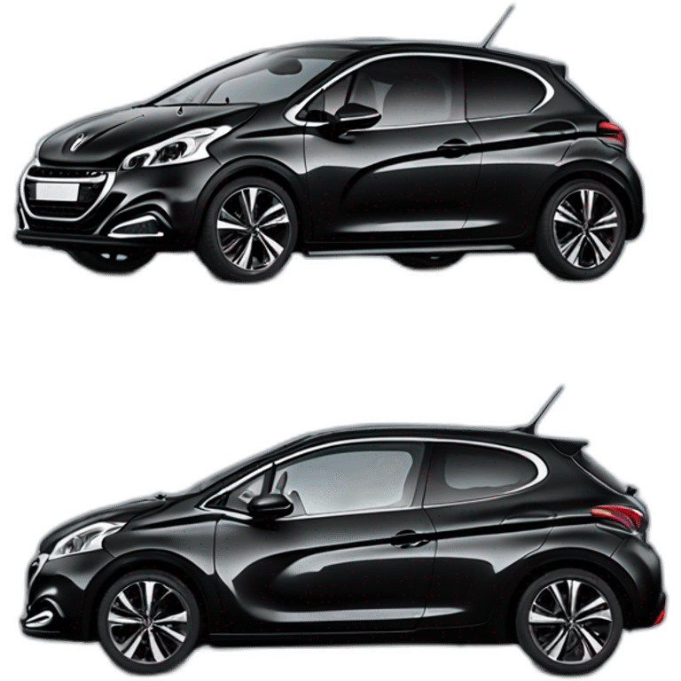 peugeot 208 gt line 2018 black emoji