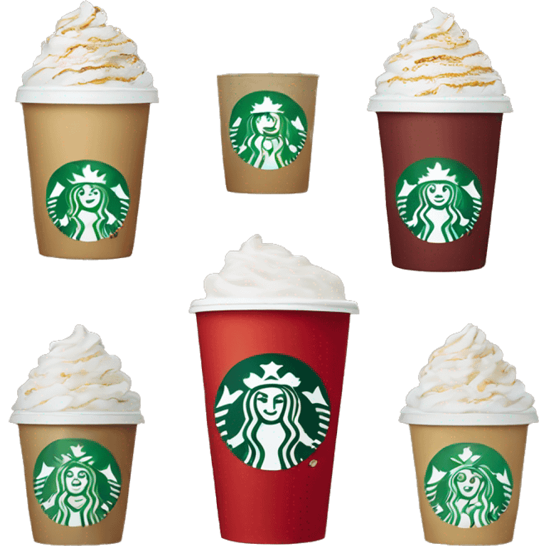 Starbucks holiday cup emoji