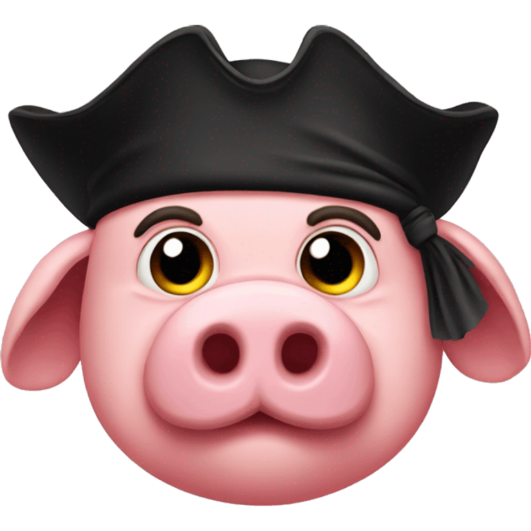 Pig pirate emoji