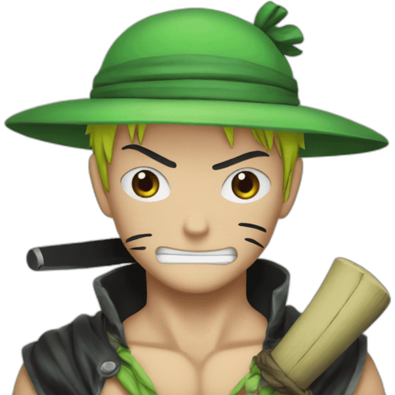 Zoro qui fait un câlin à luffy emoji