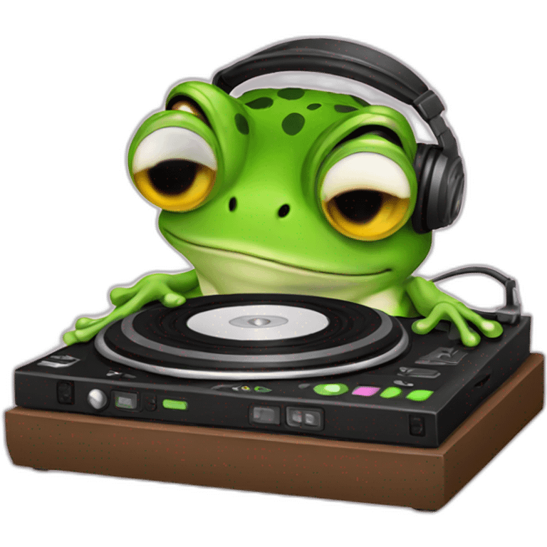 dj frog emoji