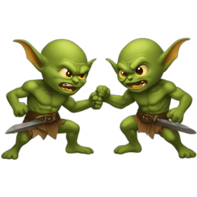 two-goblins-fighting-each-other emoji