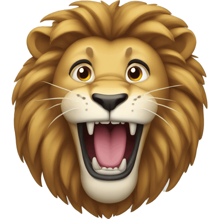 lion with mouth open  emoji