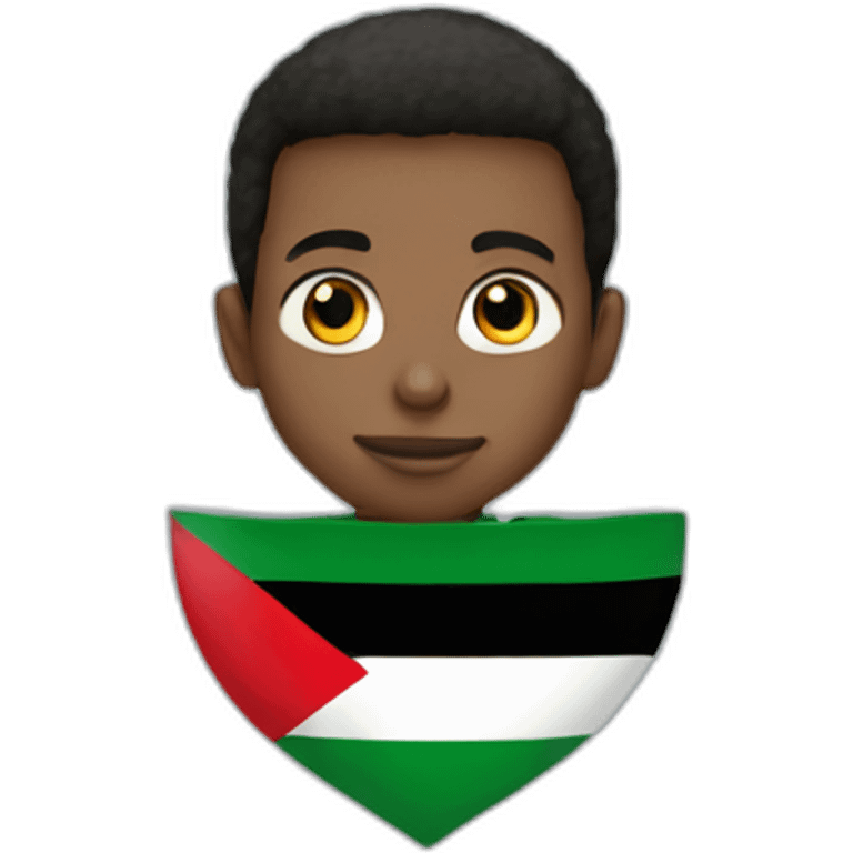 Boy without Palestine flag emoji