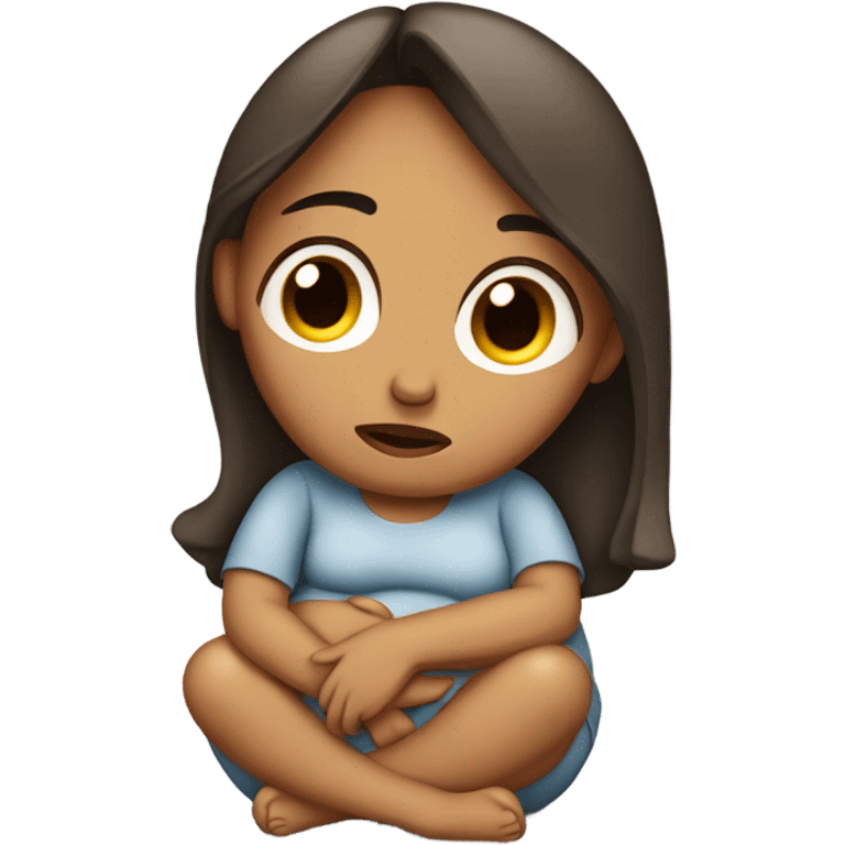 Tired pregnant emoji