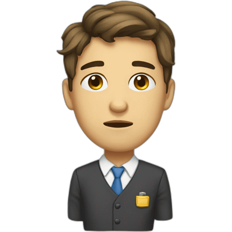 sleep-deprived law student emoji