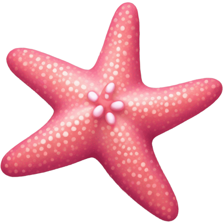 Pink starfish emoji