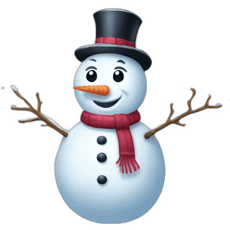 funny snowman emoji