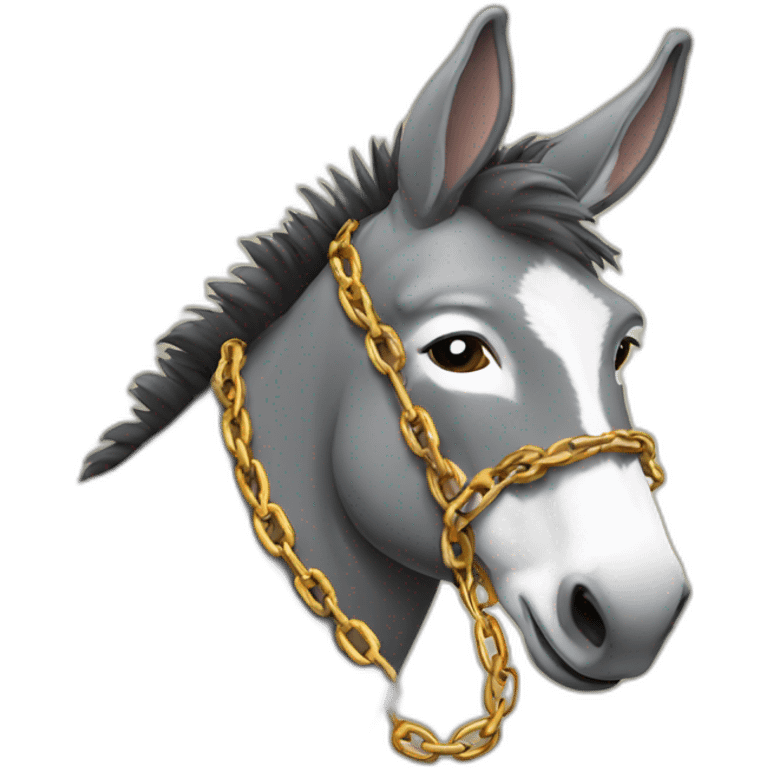 Donkey with or chain emoji