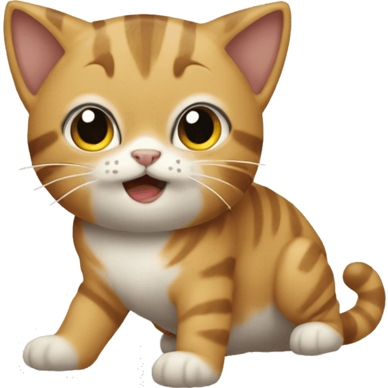 Gatito jugando emoji