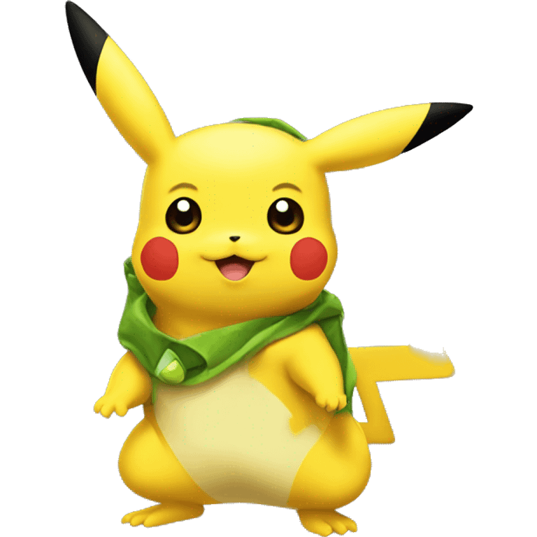 pikachu et grenouille  emoji