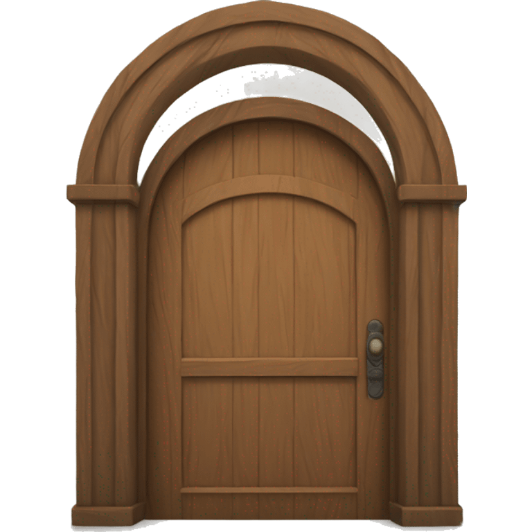 Wood arch door emoji