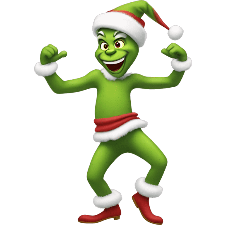 Dancing grinch emoji