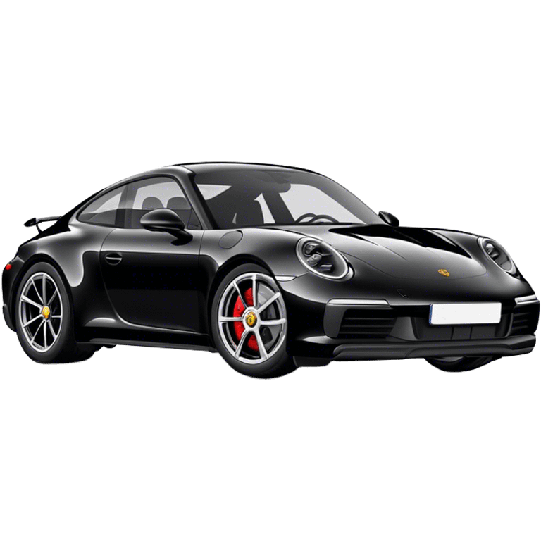 Porsche 911 - Porsche (Model Year: 2021) (Iconic colour: Black) emoji