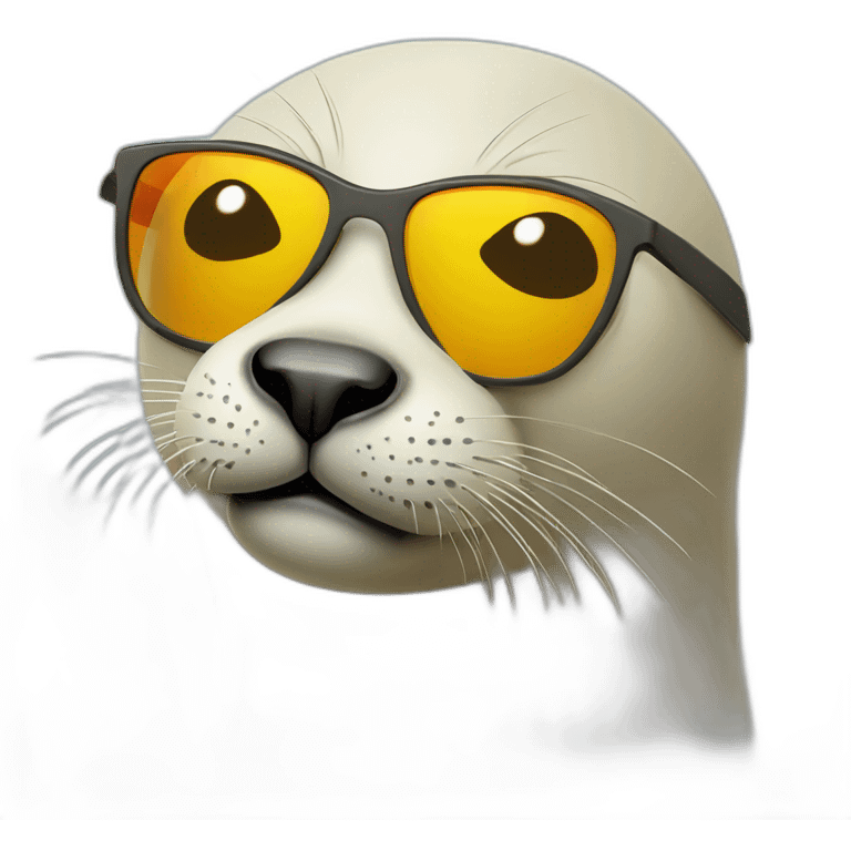 Seal with sunglasse emoji