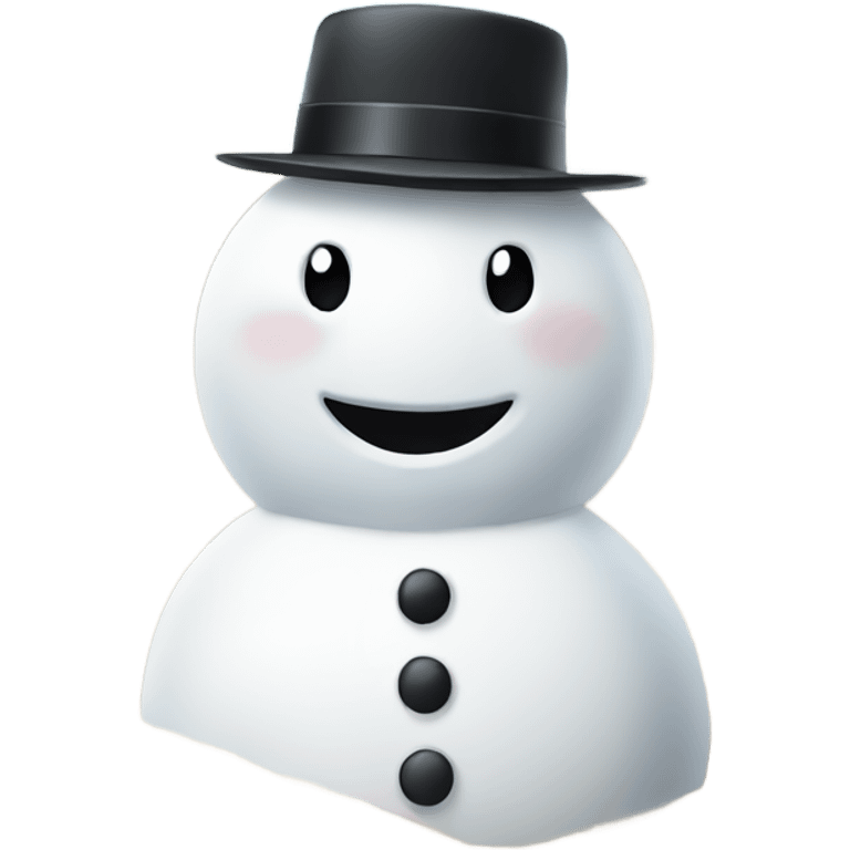 Snowman at the beach emoji