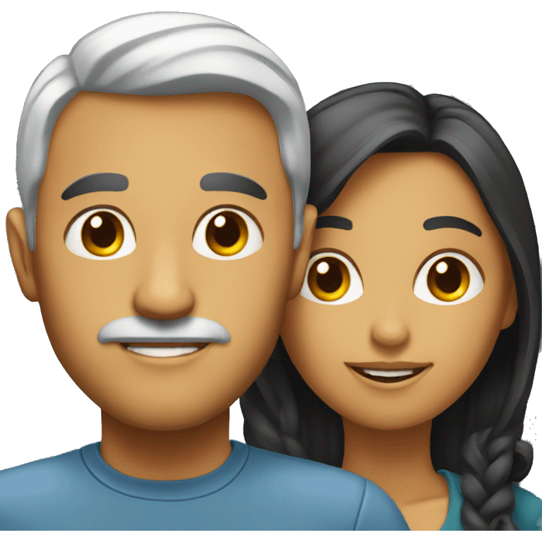 A man and a woman who look similar. emoji