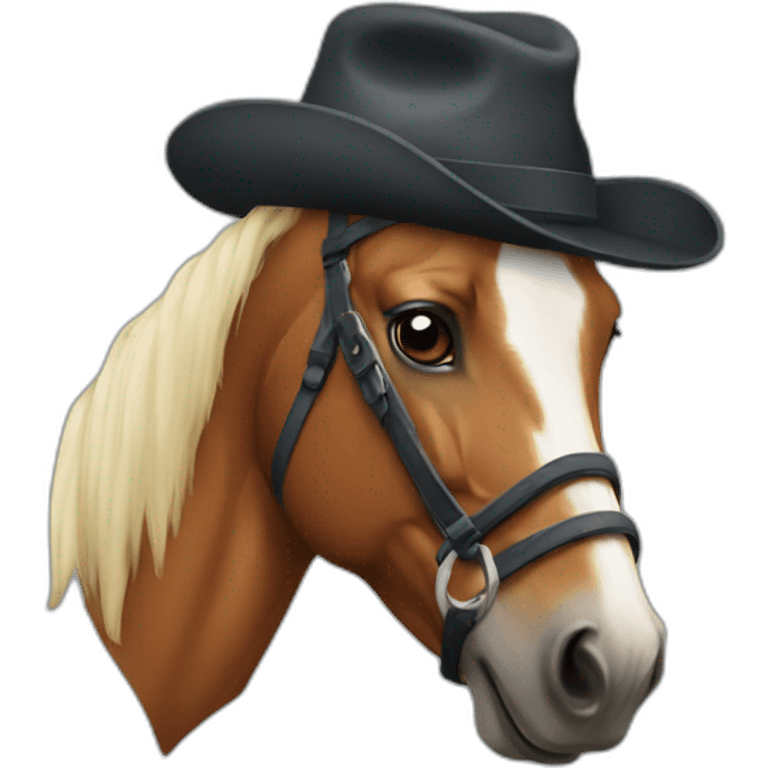 horse with a hat emoji