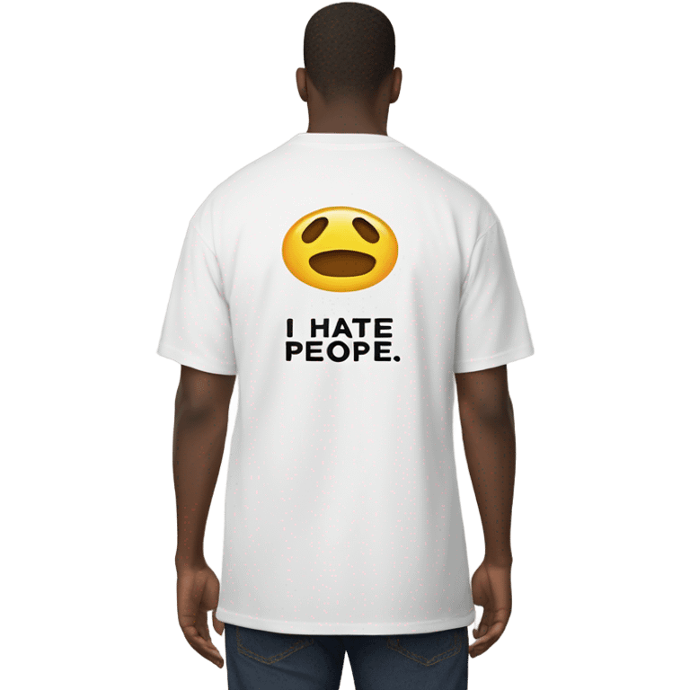 I hate people shirt emoji