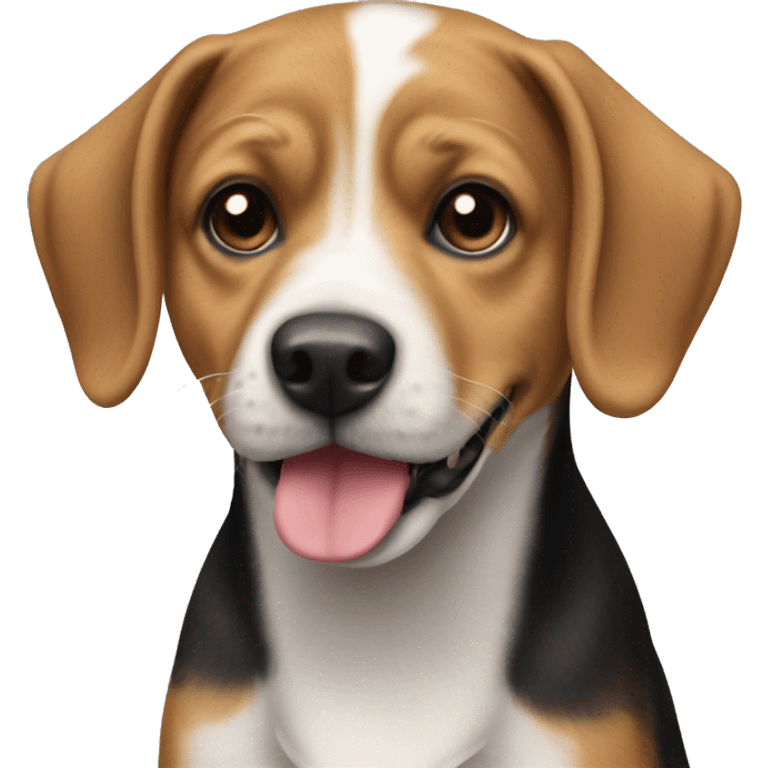 realistic  terrier beagle mix breed emoji