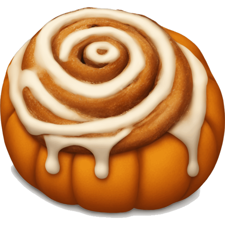 Pumpkin Cinnamon bun emoji