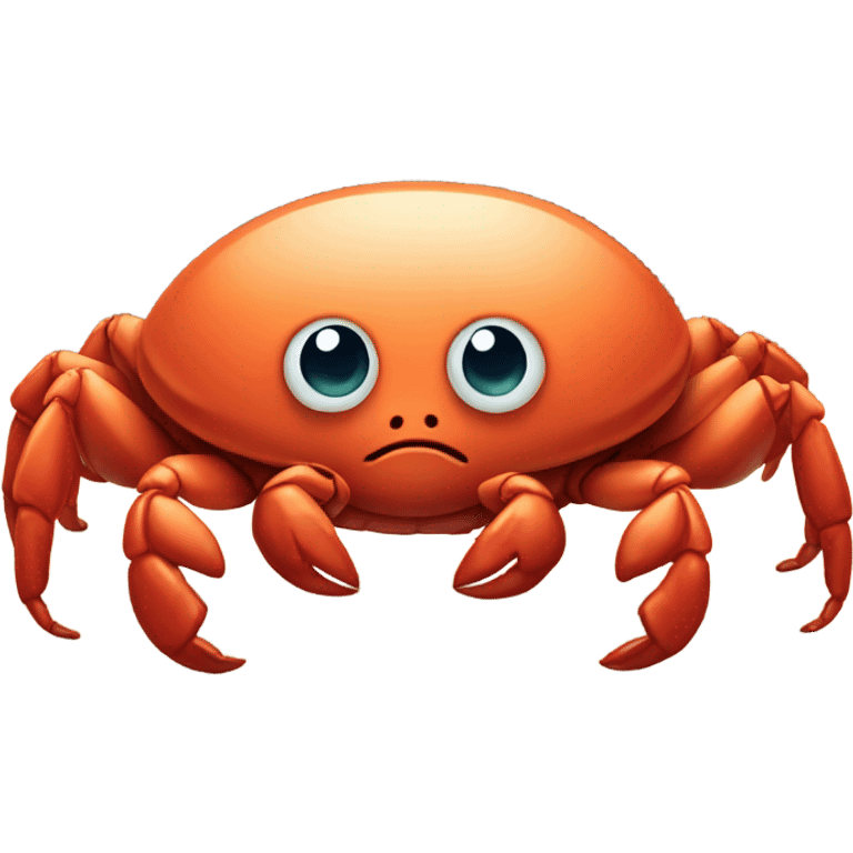 Sad crab emoji