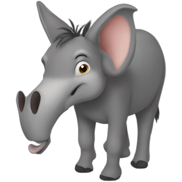 Donkey elephant hybrid emoji